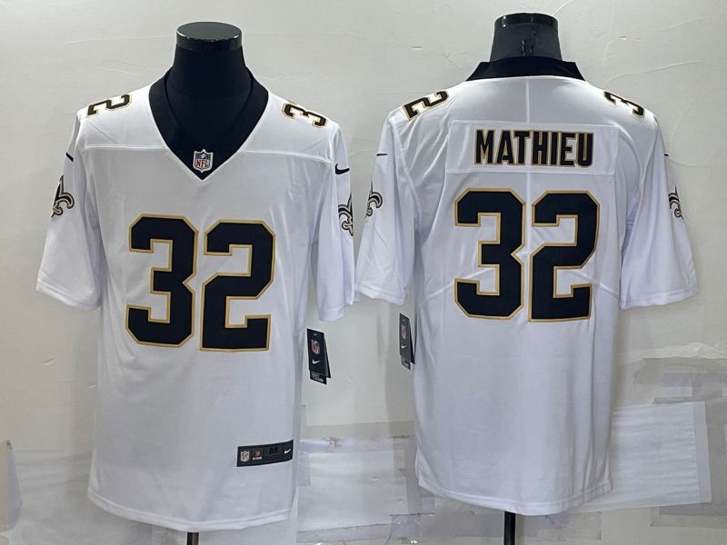Men's New Orleans Saints Tyrann Mathieu #32 White Jersey
